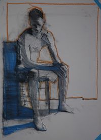 studio drawing | 22" x 30", conte and pastel on paper. 209 | Mark Horst | Flickr