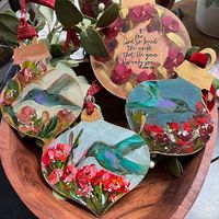 Marie Wheeler Art on Instagram: “I’m still filling my hummingbird feeders in my garden even though the surrounding florals have since died out. One of the things in my…”