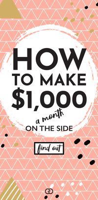 Great legit ideas to make extra money on the side this month! Learn how to make extra money from home (at least $1,000 - easy!). #makemoneyonline #makemoneyfromhome #makemoneyathome #sidehustle