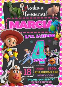 Toy Story 4 Convite Aniversario Menina https://www.oscarsitosroom.com/product/toy-story-4-convite-menina/ #aniversáriodatoystory, #aniversárioparamenina, #cartaodetoystory, #convitedamenina, #convitedatoystory, #convitedeaniversário, #decoraçãodeaniversário, #festadatoystory, #festadeaniversário