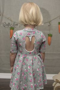 How to make a bunny cut out dress! Cute Easter Dress sewing tutorial.