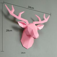 Product Description Deer head statue size: 34x28x14 cmDeer head statue coat hanger size: 17x16.5 cm, as same as picturesMaterial: ResinPackage weight: 0.88 kgCoat hanger package weight: 0.25 kgInstallation: hang it on the wall, with the nail and hookFunction: home / office ,living room wall decoration and bedroom decor