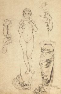 Mwoun 🔞 no Twitter: "Alphonse Mucha. I feel like i get more out of looking at his preperatory studies than I do of his final lithographs. People endlessly copy him without bothering to master their draughtsmanship to the same level, and I wish....they wouldn't. https://t.co/kWdMIL2TbQ" / Twitter