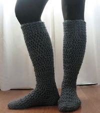 Boot Socks Free Crochet Pattern- Excellent pattern