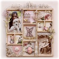 Beautiful shadow box form Gabrielle over at her blog, Such a Pretty Mess