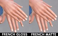 CLASSIC SHORT FRENCH NAILS | URBAN | XURBANSIMSX on Patreon