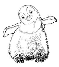Give a like for these adorable Happy Feet Coloring pages!
