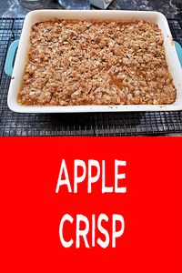 Apple Crisp Recipe - Books, Cooks, Looks