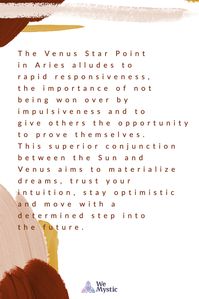 As the event of March 26 will occur under the influence of Aries, we speak of independence, individuality, leadership, and the mission to build an own and authentic identity. With the Venus Star Point in Aries 2021 we begin an inner journey of self-discovery; we dare to take risks; undertake new beginnings; and we shine with the light of hope!
