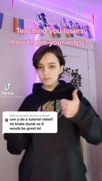 A tutorial for anyone who wants to know how to pin their wigs brought to you by @loser.cosplayes on tiktok