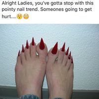 Pointy nails look terrible