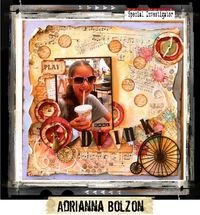 Create your own bkgrnd. paper patterns with stamps, stencils, ink sprays. Cut out shapes & glue on for more texture. Make your own flowers embells. Add unexpected items like the zipper pull for the ctr. of a flwr. - CSI: Color, Stories, Inspiration