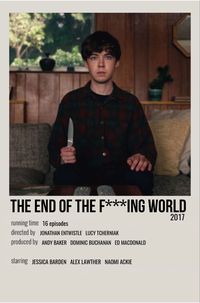 minimal polaroid movie poster for the end of the f***ing world