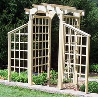 Starburst Arbor: Perfect structure for growing climbing vegetables in your garden.