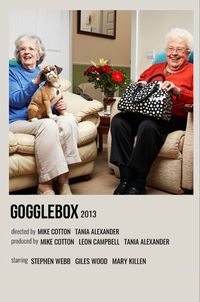 minimal polaroid series poster for gogglebox