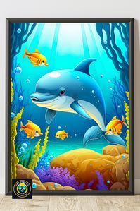If you're looking for an adorable printable baby dolphin animal for your nursery decor, you are in the right place.