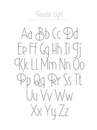 Reader font by Fontfabric , via Behance