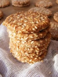 szeretetrehangoltan: Szezámropogós (kréker)