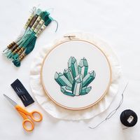 So happy to finally have DIY embroidery patterns! This mineral is only available for the month of March, so don't wait!
