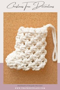 Macrame Christmas Ornaments for the Ultimate Hygge Christmas. Finish off your Christmas Tree Decorations and Christmas Gift Wrapping with a handmade touch | That Knot Place.