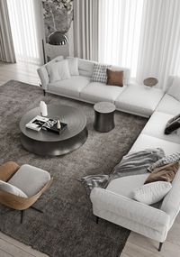 Magnificent Modern Marble Interior With Metallic Accents