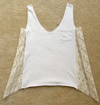 DIY: T-shirt to Lacy Tank | we heart this | we heart this