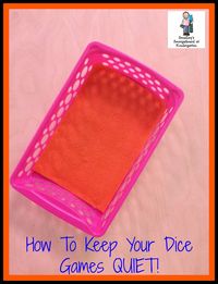 Casino Baskets keep your dice games quiet! No more dice on the floor! Smedley's Smorgasboard of Kindergarten: Monday Made It...Manic Monday Freebie!