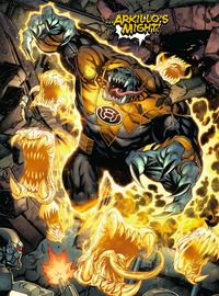 Yellow Lantern Arkillo by Tyler Kirkham