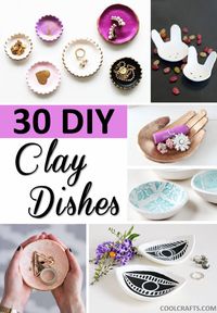 Love making clay dishes? Here are 30 different DIY projects you can try to create yourself.