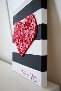 button heart canvas