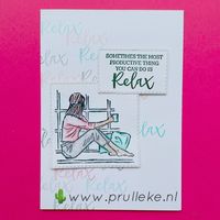 Dit is de inspiratiekaart voor week 47. Hier krijg je meteen een sneak peek van een nieuwe stempelset die straks in januari uitkomt. Hij heet In The Moment. Om de zachte aard van de stempels te benadrukken heb ik de kleuren van de combinatie afgestempeld en aquarelpotloden en water painters gebruikt om de afbeelding te kleuren. #prulleke #prullekekleurencombinatie #inthemomentstampset #Stampinupdeminstratrice