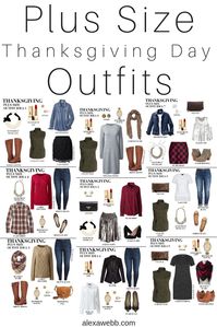 Plus Size Thanksgiving Day Outfit Ideas - Plus Size Casual Fall Outfits - Plus Size Fashion for Women - alexawebb.com #plussize #alexawebb
