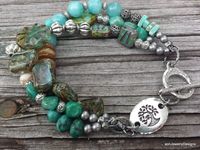 Hey, I found this really awesome Etsy listing at https://www.etsy.com/listing/245327416/turquoise-beaded-bracelet-tree-of-life