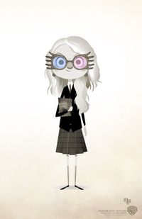 The cutest little illustration of Luna Lovegood that Ive seen yet! - #HarryPotterMeme #HarryPotter #Memes