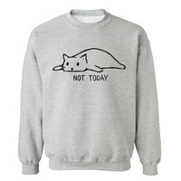 Men's Autumn Sweatshirt With Print "Not Today" | ZORKET