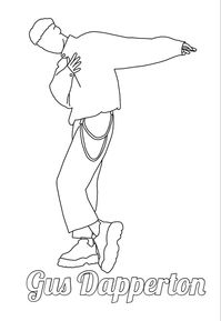 #gusdapperton #indie #indiemusic #fanart #coloringpages