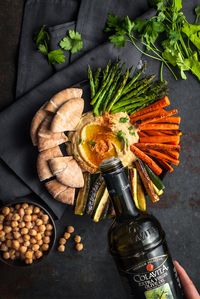 Springtime Hummus Bowl with Roasted Veggies - Colavita Recipes