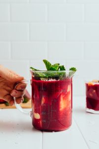 DETOXIFYING Beet and Berry Smoothie! Subtly sweet, perfectly tart, and so simple! #plantbased #glutenfree #minimalistbaker #recipes