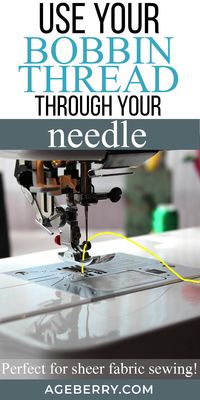 This video sewing tutorial tip – how to sew sheer material using only a bobbin thread for stitching will change the way you sew forever. Regardless of whether you're a beginner or expert - this will definitely be useful for you. #sewing #sew #sewingtips #videosewingtutorials