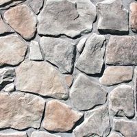 M-Rock Easy Stack 1.5 in. to 4 in. x 5 in. to 9 in. Gray Hill Mortared on Concrete Field Stone Flat 8 sq. ft. per box-mrgrayhillbx - The Home Depot