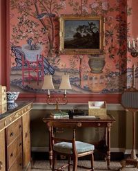 Leah O’Connell Design on Instagram: "A bevy of talent at Belvoir Castle... @degournay @sibylcolefax 📷 @charlesplantex ——— #interiordesign #interiordesigner #classicdesign #inspirationalinteriors #designinspiration #interiors #design #bringingprettyback #notaminimalist #bespokedesign #charmintact"