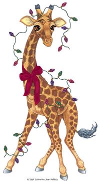 Decorations on the giraffe