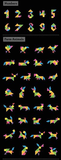 Vemos que Tangrams tiene distintas utilidades, desde contar, formar animales y dibujos divertidos con figuras geométricas