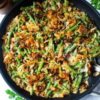 Skillet Loaded Green Bean Casserole