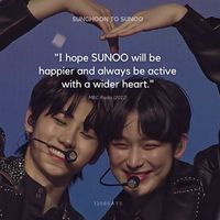 🐧: I hope SUNOO will be happier and always be active with a wider heart #sunsun #sunghoon #sunoo #enhypen