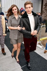 Dylan Sprouse leaving the BOSS fashion show during New York Fashion Week in New York City