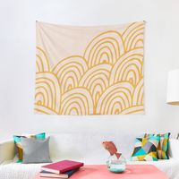 "Pink & yellow arches pattern" Tapestry by Miss-Belle | Redbubble