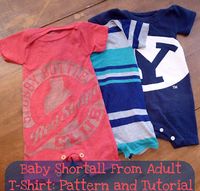 Baby Onesie from Adult T-Shirt