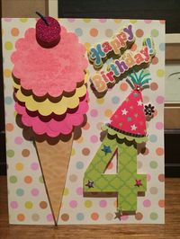 Little girl birthday card
