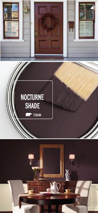 There’s nothing like a fresh coat of paint to give your home an easy refresh for the holiday entertaining season. Find inspiration in the BEHR Paint Color of the Month: Nocturne Shade. This dark purple hue lends an elegant, vintage feel to your home when paired with warm wood, bright white, and neutral gray accents. Check out this article to learn more.